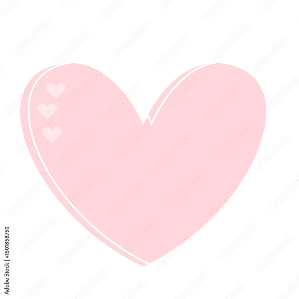 Pink Romantic heart Frame with Outline Border Icon. Wedding, valentine Day, Baby Shower Party Decoration Design. Cute kawaii Happy Positive Element Symbol.  Pink Romantic heart Frame with Outline Border Icon. Wedding, valentine Day, Baby Shower Party Decoration Design. Cute kawaii Happy Positive Element Symbol.