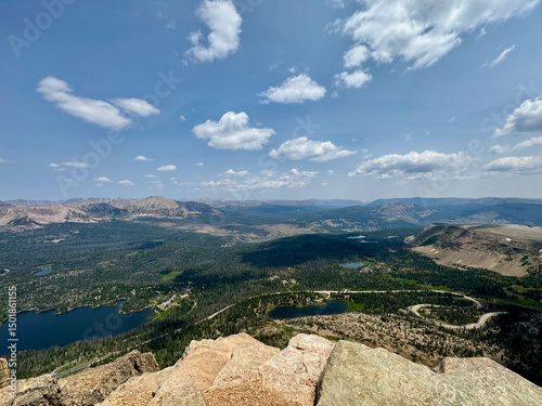 Tableau sur toile Views from Bald Mountain in the Utah Uinta Mountain Range