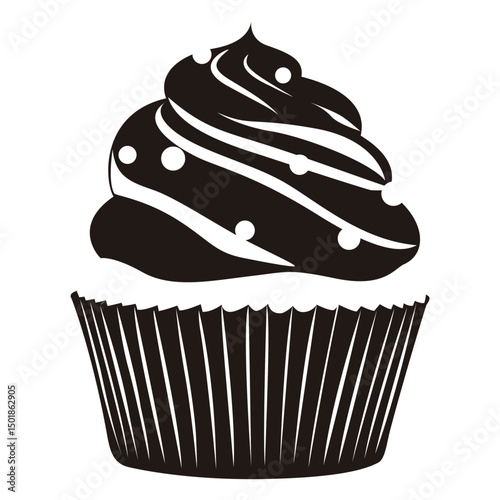 Yummy cupcake illustration