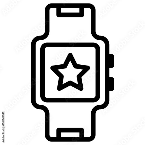 smartwatch star icon