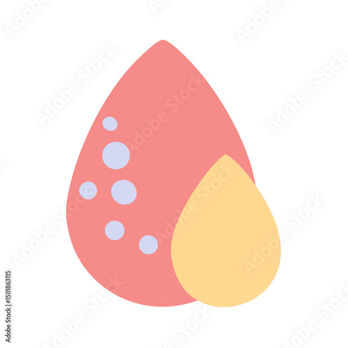 Foundation Sponge Icon, Beauty Blender Illustration