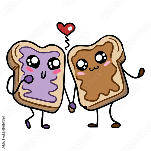Peanut butter jam sandwich love