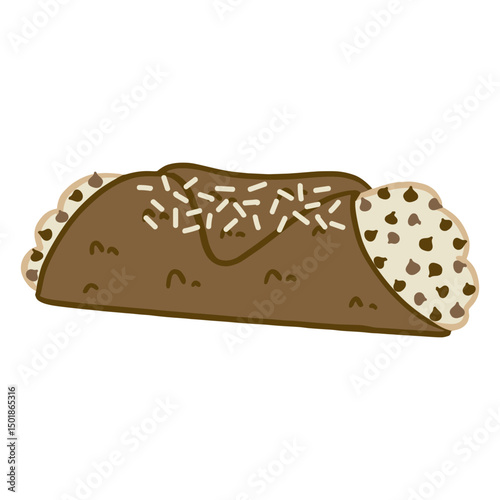 Chocolate chip sweet dessert