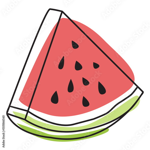 Watermelon color stroke 