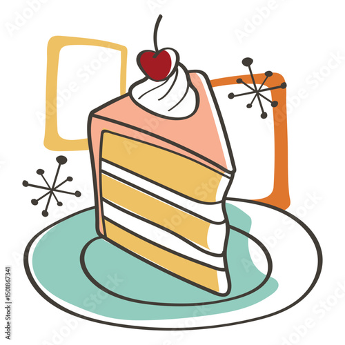 Cake retro food treats