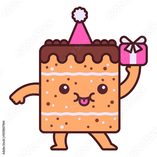 Chocolate kawaii cake