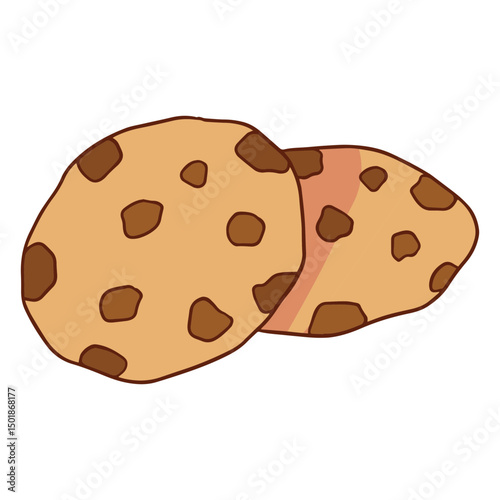 Mouthwatering chocolate chip cookies 
