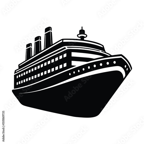 Cargo Ship Silhouette Vector Bundle,  Marine Transport SVG Clipart for T-Shirt & Print Designs

