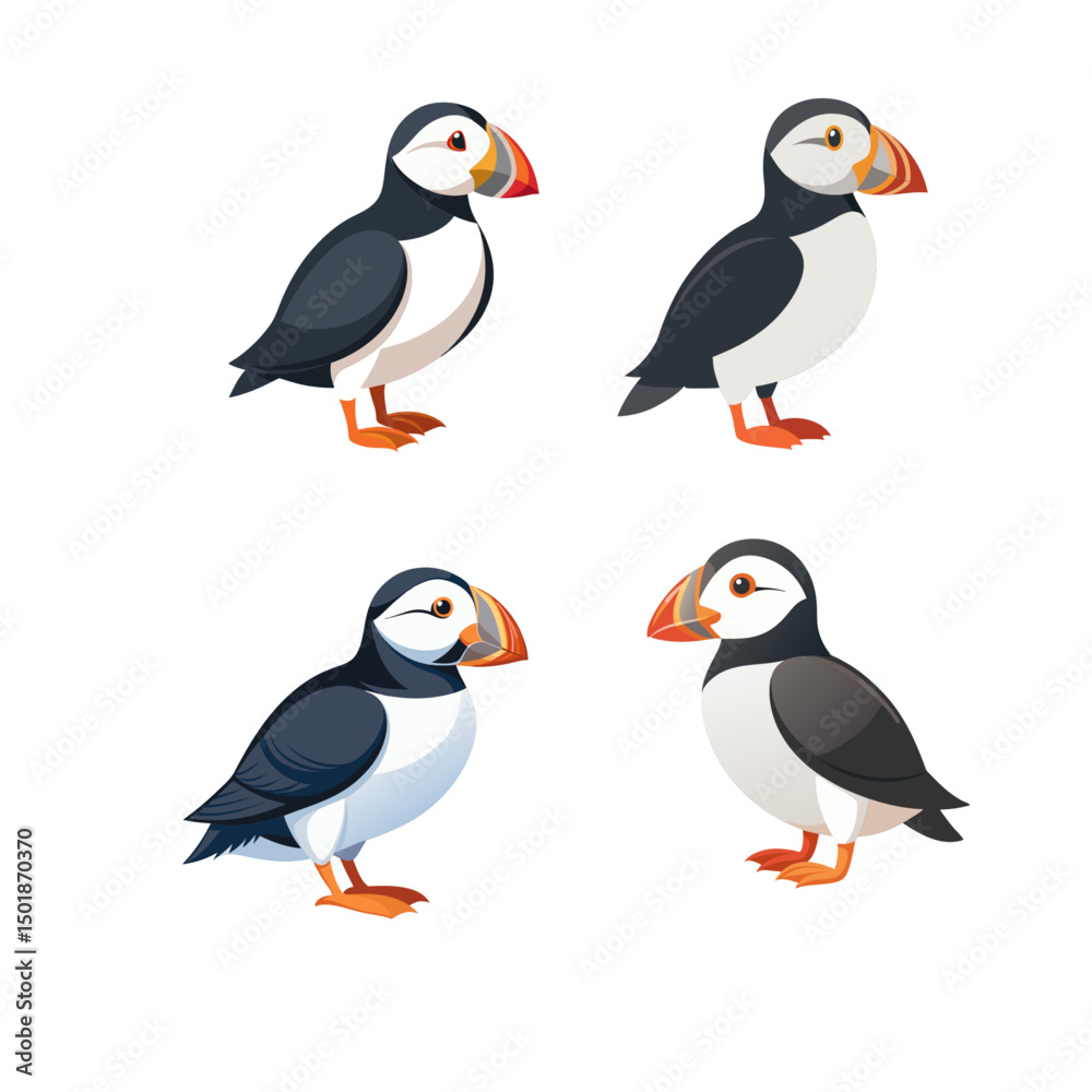 Naklejka premium set of birds