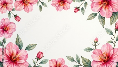 Delicate watercolor blooms, repeating pattern , floral pattern, lily, organic