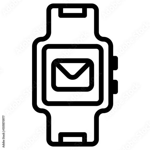 gmail smartwatch line icon