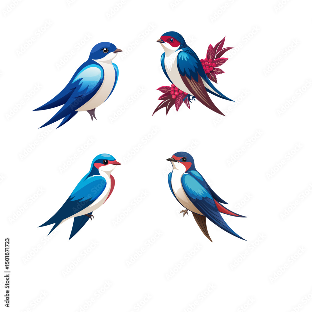 Obraz premium set of birds