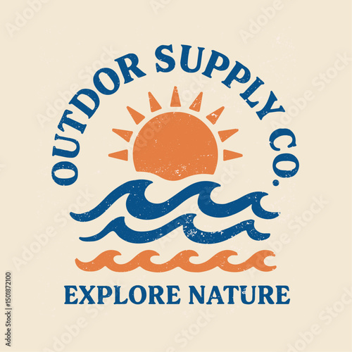 outdoor t-shirt graphics. beach vibes print design. summer graphics print artwork. big waves t-shirt design. mens graphic design. beach tee for sea vibes.