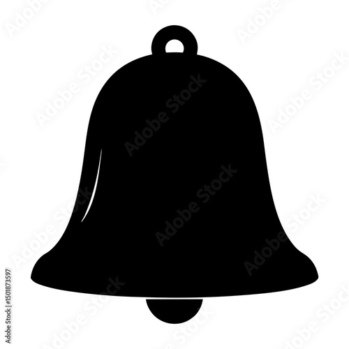 Bell vector silhouette, Bell icon vector symbol