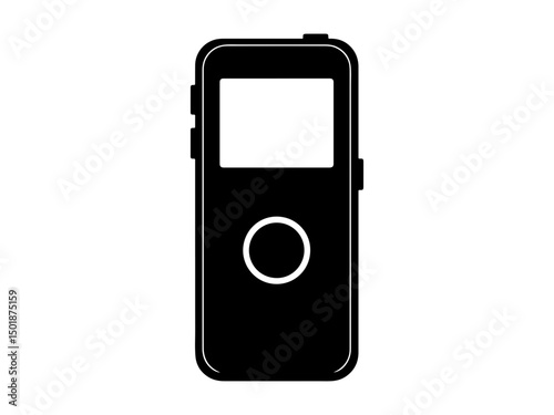 mp3 player isolated on white