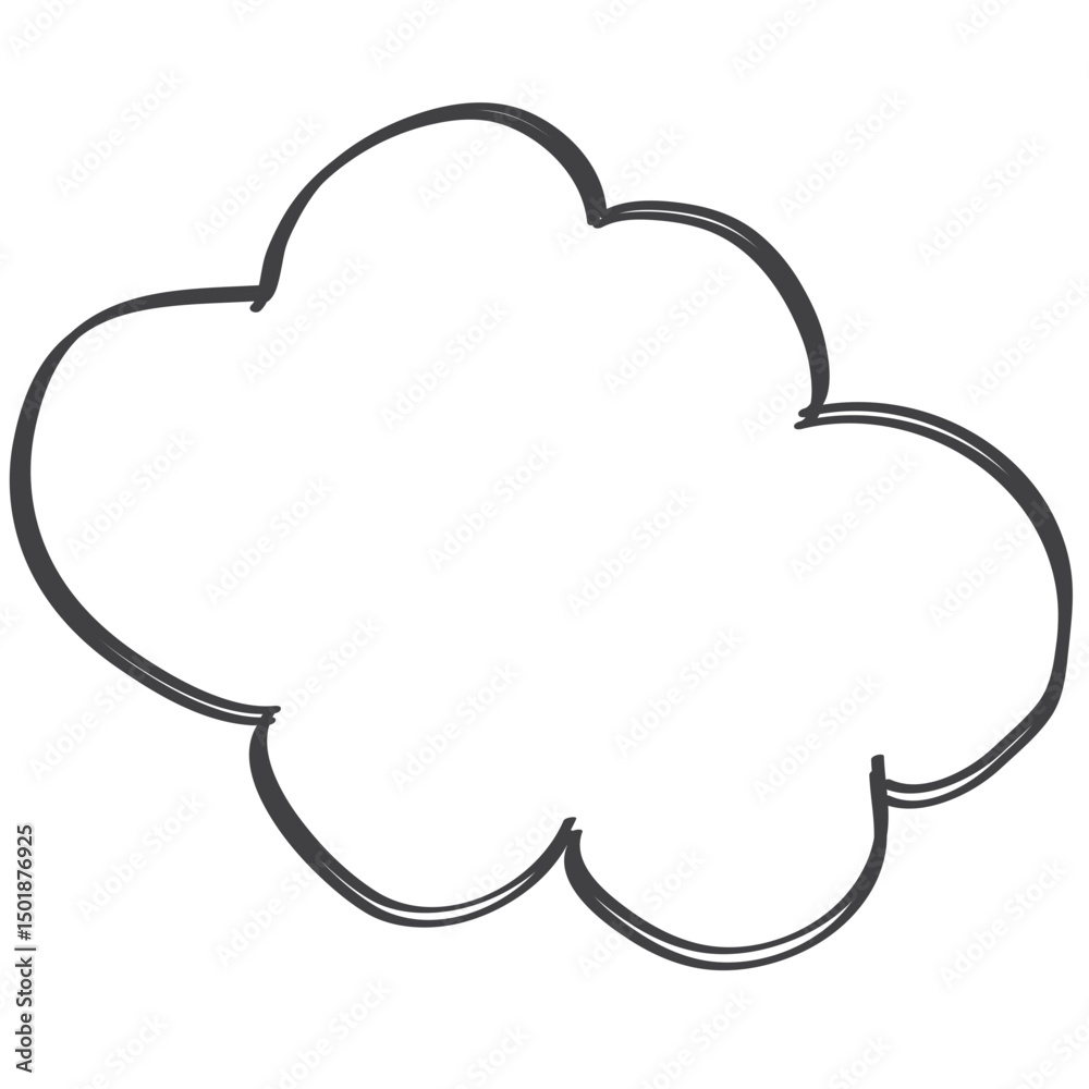 Cartoon comic speech doodle cloud Cartoon comic speech doodle cloud