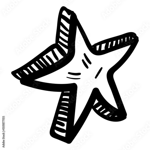 3d star hippie doodle