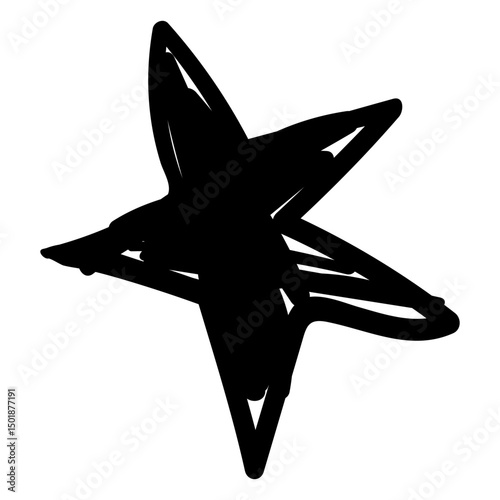 Casino star doodle