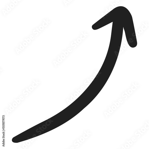 Upright arrow doodle
