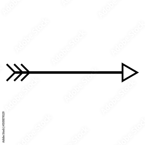 Feather fletching arrow