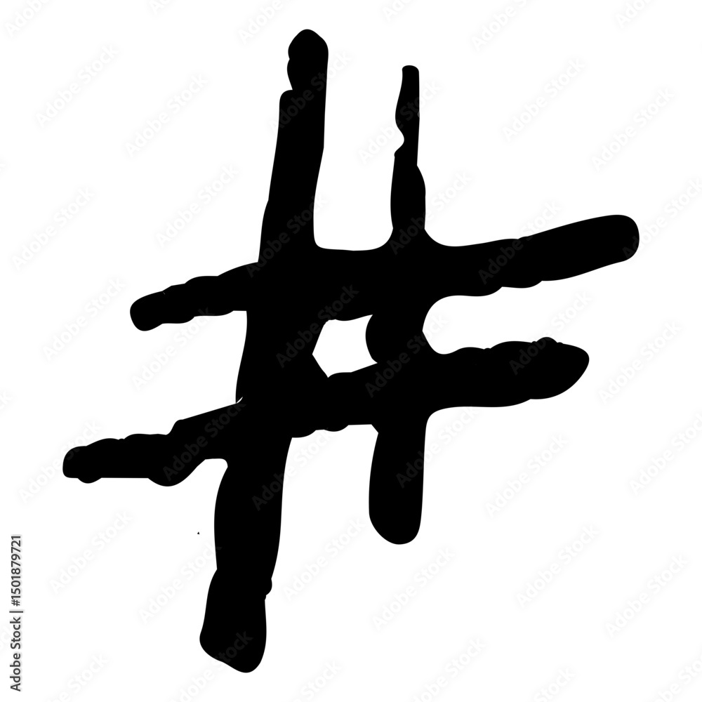 Obraz premium Pound key sign doodle