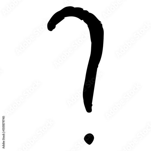 Question mark writing doodle