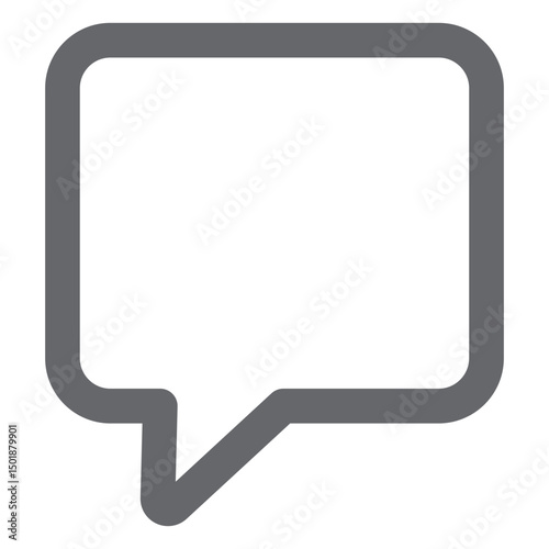 Text bubble icon flat