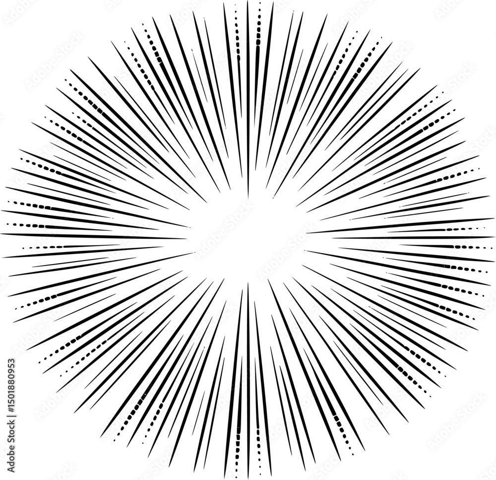 Obraz premium Comic book burst effect graphic design element.