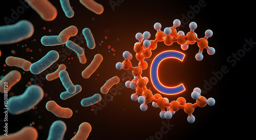 Bacteria and Molecule Image