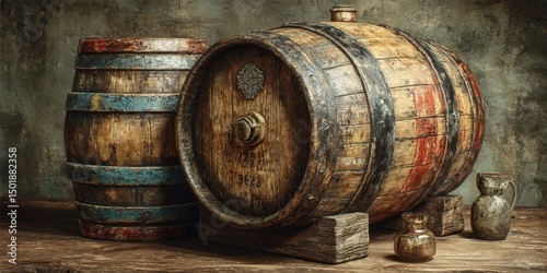 Aesthetic Bamboo Composite Barrel Photography for Modern Interior Decor