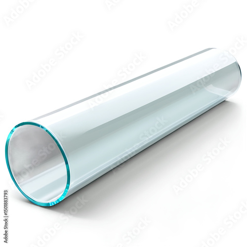 glass tube isolated on transparent background