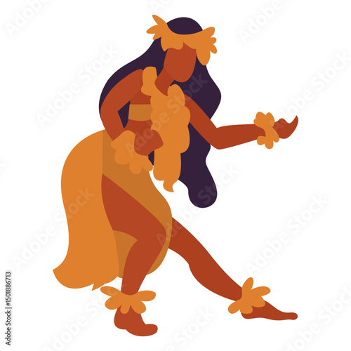 Woman dancer flat