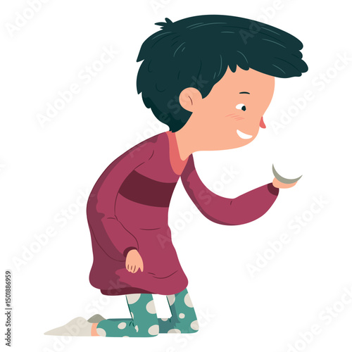 Boy snow ball flat