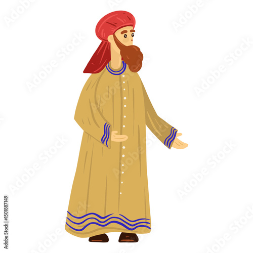 Arab man traditional character