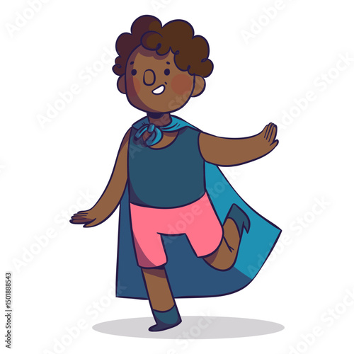 Superhero kid character