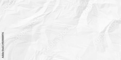 Crumpled paper Blank white crumpled and creased paper poster. wrinkle paper background Use for your any contents design.	
