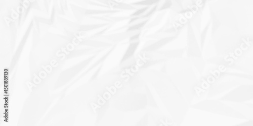 Crumpled paper Blank white crumpled and creased paper poster. wrinkle paper background Use for your any contents design.	
