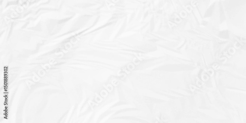 Crumpled paper Blank white crumpled and creased paper poster. wrinkle paper background Use for your any contents design.	
