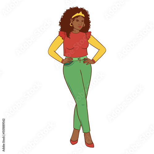 Black woman drawing