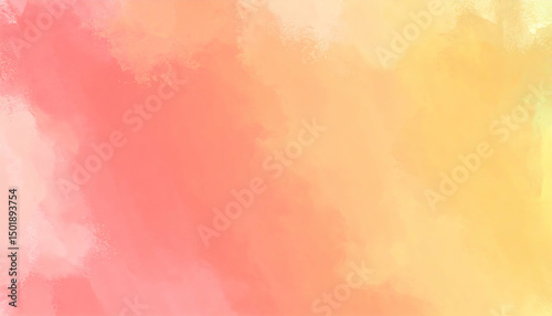Abstract Pastel Watercolor Background with Orange Yellow and Pink Gradient