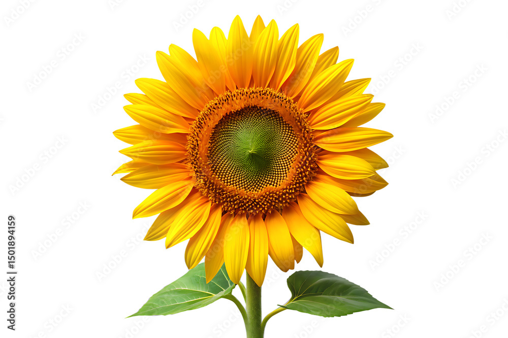 Obraz premium sunflower isolated on white background