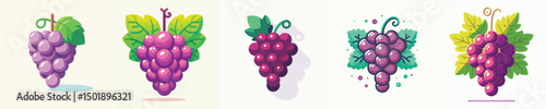Vector of a grape
