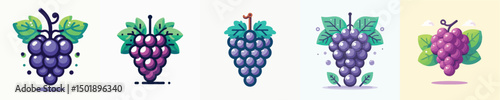 Vector of a grape