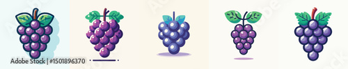 Vector of a grape