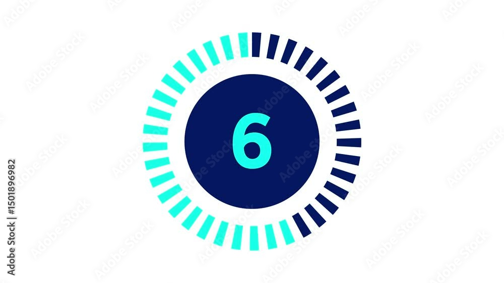 10 to 0 seconds Countdown 2D animation motion graphics video ten to zero running numbers Countdown old movie from 10 to 0 Text number. Minimal countdown timer white background High quality 4K HD video