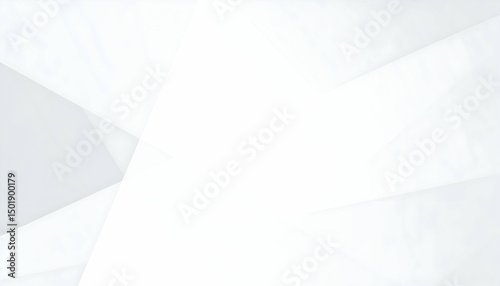 Abstract White Geometric Background with Subtle Folds and Creases