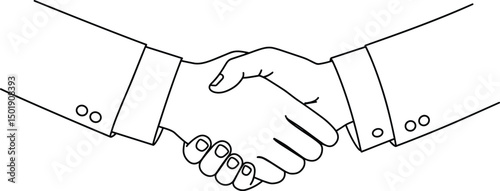 Business agreement handshake. handshake symbol isolated on transparent background
