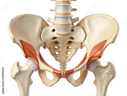 Human sacrum iliac joint model png anatomical pelvic joint png skeletal anatomy png healthcare education png white background png anatomy diagram png transparent background image