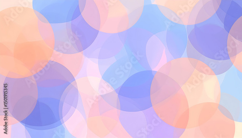 Wallpaper Mural Pastel Abstract Background with Soft Circles Torontodigital.ca