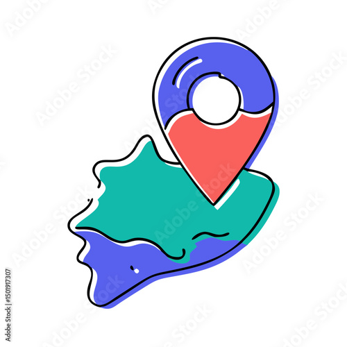 map pointer with pin icon